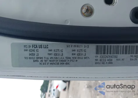 2019 Dodge Challenger Sxt z USA, uszkodzony, nr VIN 2C3CDZAG7KH672562